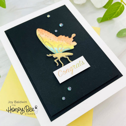 Small Card - Hot Foil Plate - Retiring - Honey Bee Stamps