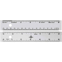 Small Straight Edge Ruler with Center-Finding Back 6" Card Size - Honey Bee Stamps
