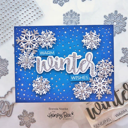 Snow Day Cover Plate - Honey Cuts - Stand - Alone Dies - Honey Bee Stamps