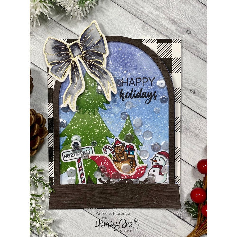 Snow Globe A2 Shaker - Honey Cuts - Honey Bee Stamps