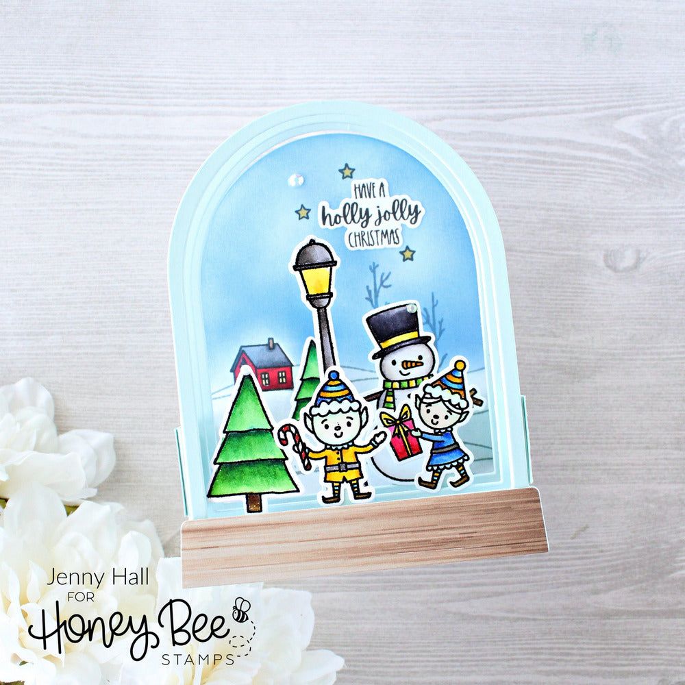Snow Globe A2 Shaker or Card Base - Honey Cuts - Stand - Alone Dies - Honey Bee Stamps
