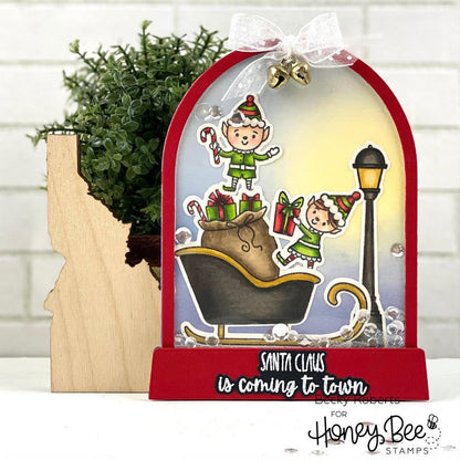 Snow Globe A2 Shaker or Card Base - Honey Cuts - Stand - Alone Dies - Honey Bee Stamps