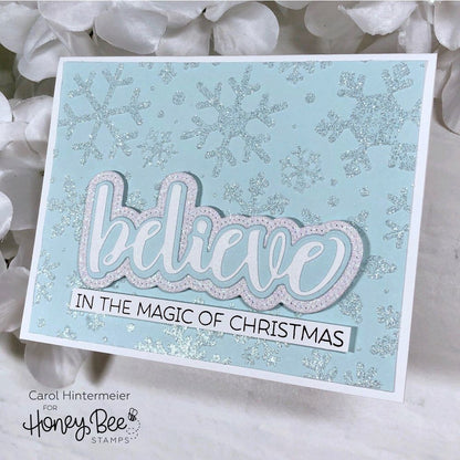 Snowfall - 6"x6" Background Stencil - Honey Bee Stamps