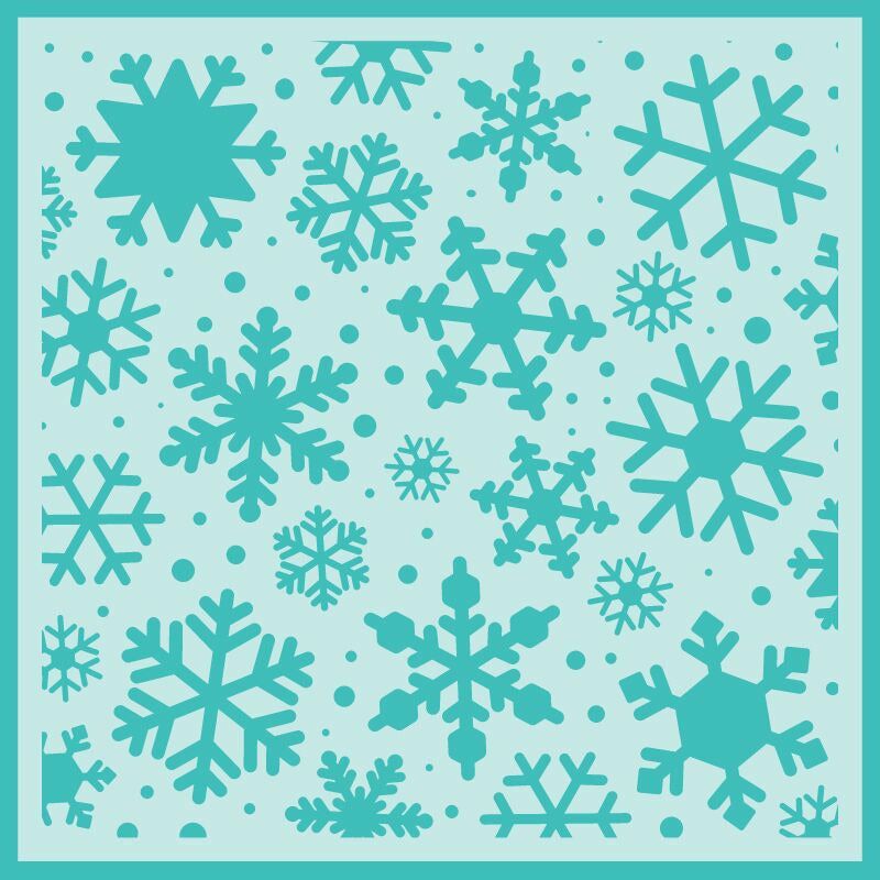 Snowfall - 6"x6" Background Stencil - Honey Bee Stamps
