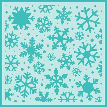Snowfall - 6"x6" Background Stencil - Honey Bee Stamps