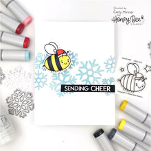 Snowfall - Background Stencil - Honey Bee Stamps