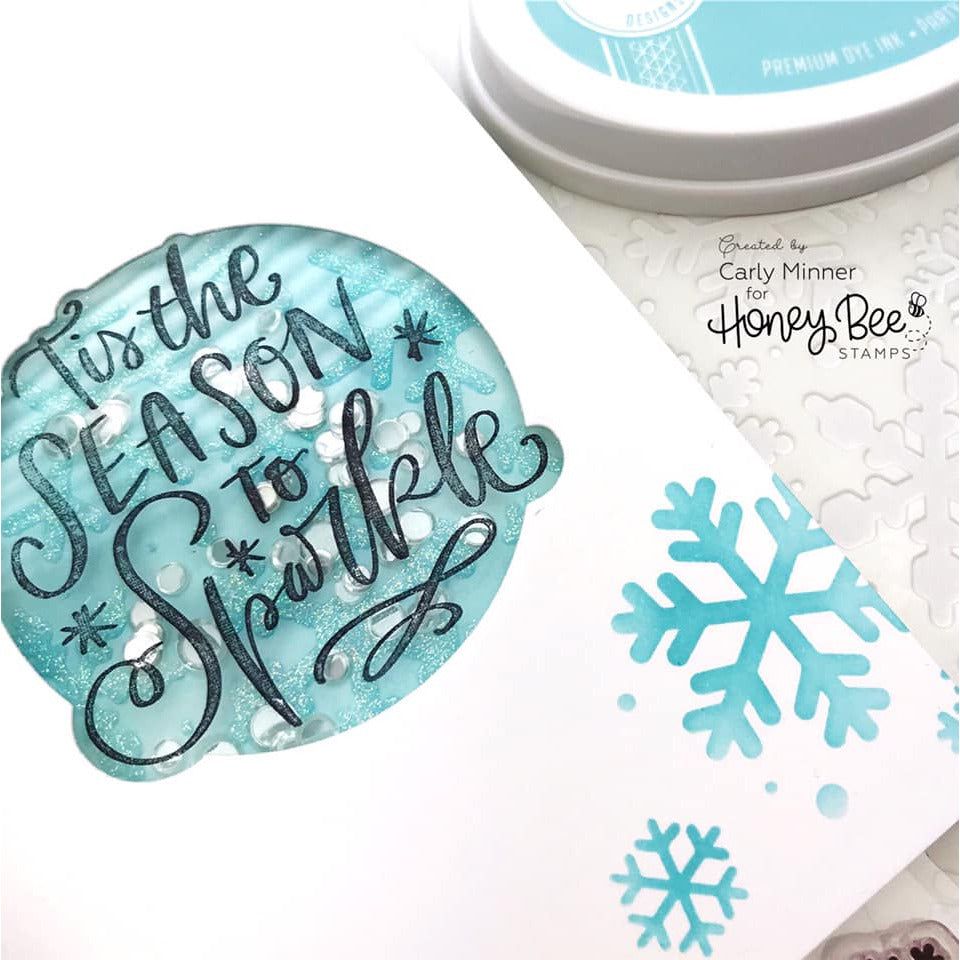 Snowfall - Background Stencil - Honey Bee Stamps