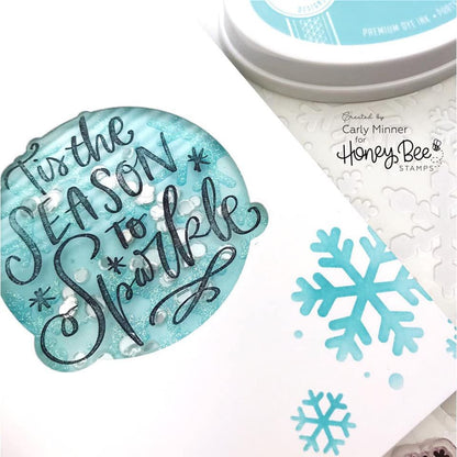 Snowfall - Background Stencil - Honey Bee Stamps