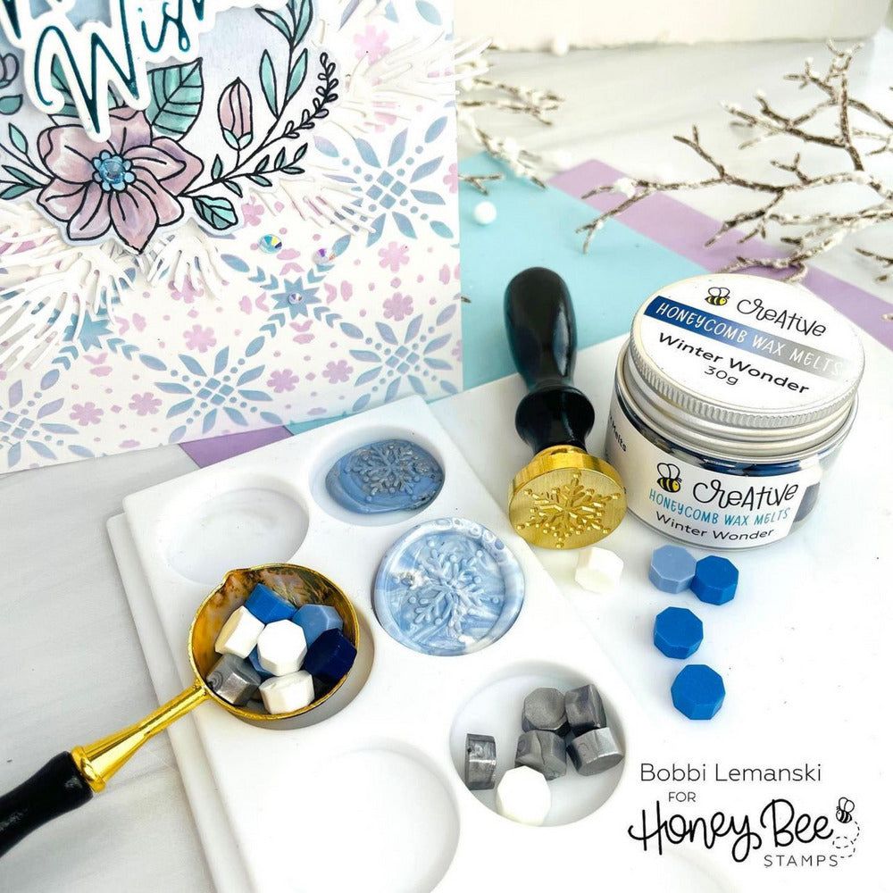 Snowflake - Wax Stamper - Honey Bee Stamps