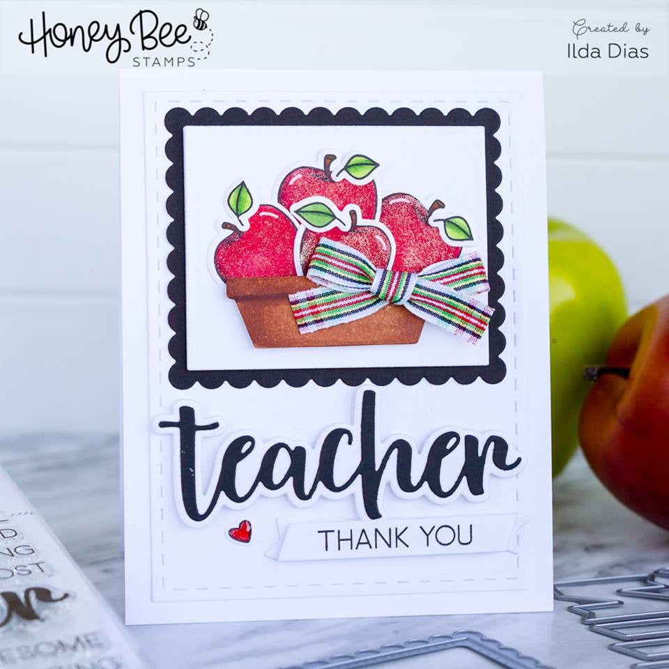 Special Teacher - Honey Cuts - Stand - Alone Dies - Retiring - Honey Bee Stamps