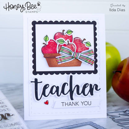 Special Teacher - Honey Cuts - Stand - Alone Dies - Retiring - Honey Bee Stamps