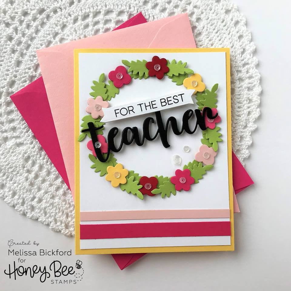 Special Teacher - Honey Cuts - Stand - Alone Dies - Retiring - Honey Bee Stamps