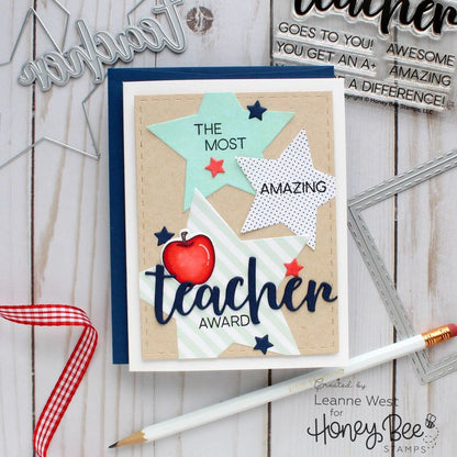 Special Teacher - Honey Cuts - Stand - Alone Dies - Retiring - Honey Bee Stamps