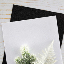 Spellbinders Black & White Glitter Foam Sheets 8.5"X11" 10/Pkg - Honey Bee Stamps