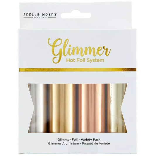 Spellbinders Glimmer Foil - Variety Pack Satin Metallics 4/pk - Honey Bee Stamps