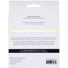 Spellbinders Glimmer Foil - Variety Pack Satin Metallics 4/pk - Honey Bee Stamps