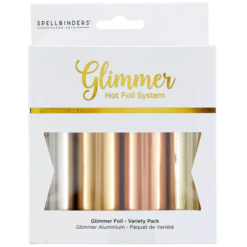 Spellbinders Glimmer Hot Foil - Variety Pack Satin Metallics 4/pk - Honey Bee Stamps