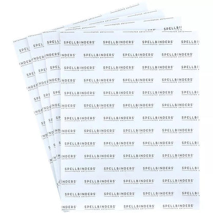 Spellbinders White Double - Sided Adhesive Liner Sheets - 8.5x11” - 4 Pack - Honey Bee Stamps