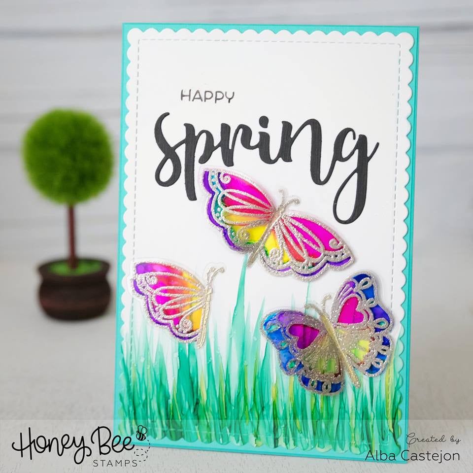 Spring - 4x6 Stamp Set - Retiring - Honey Bee Stamps