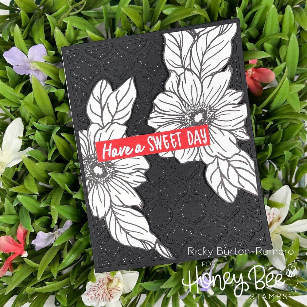 Spring Blooms Background - 6x6 Stamp Set - Retiring - Honey Bee Stamps