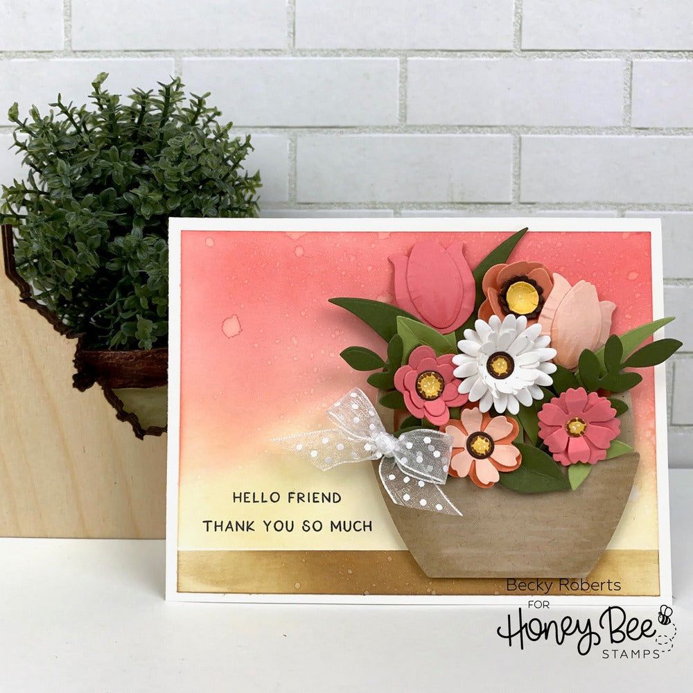 Spring Bouquets - Honey Cuts - Stand - Alone Dies - Honey Bee Stamps