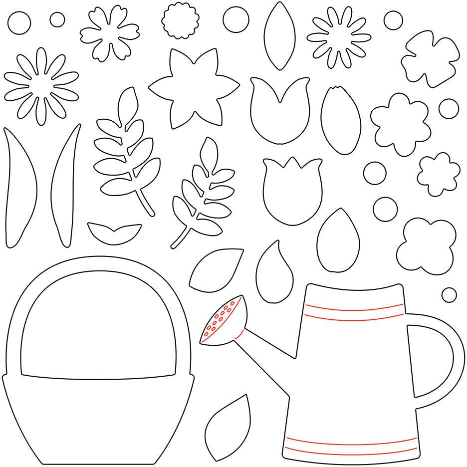 Spring Bouquets - Honey Cuts - Stand - Alone Dies - Honey Bee Stamps