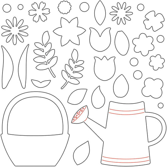 Spring Bouquets - Honey Cuts - Stand - Alone Dies - Honey Bee Stamps