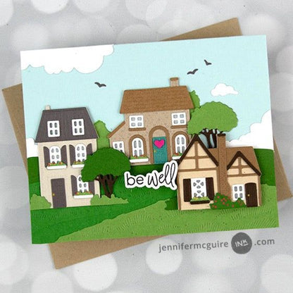 Spring Cottage Village - Honey Cuts - Stand - Alone Dies - Honey Bee Stamps