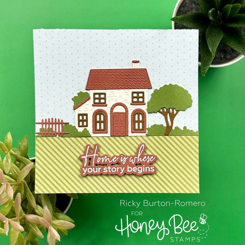 Spring Cottage Village - Honey Cuts - Stand - Alone Dies - Honey Bee Stamps