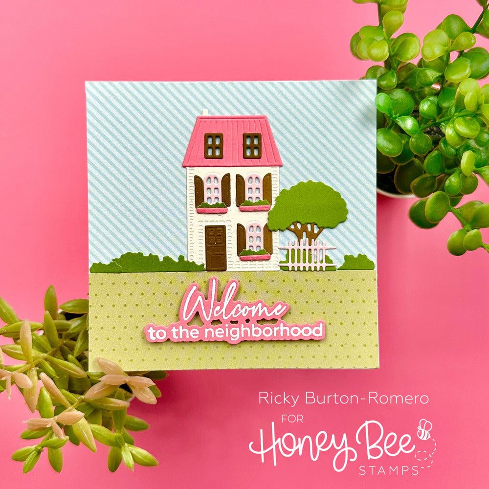 Spring Cottage Village - Honey Cuts - Stand - Alone Dies - Honey Bee Stamps