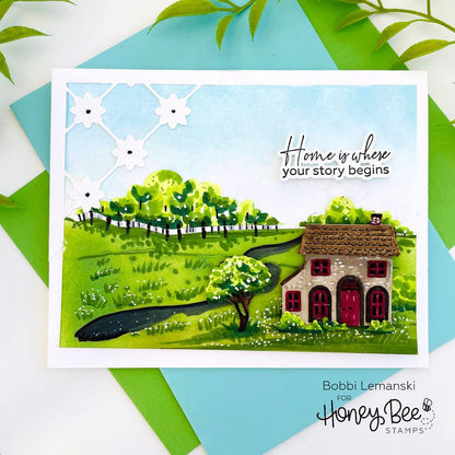 Spring Cottage Village - Honey Cuts - Stand - Alone Dies - Honey Bee Stamps
