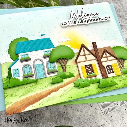Spring Cottage Village - Honey Cuts - Stand - Alone Dies - Honey Bee Stamps