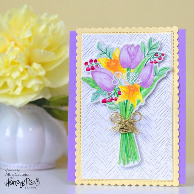 Spring Joy Bouquet - 6x6 Stamp Set - Retiring - Honey Bee Stamps