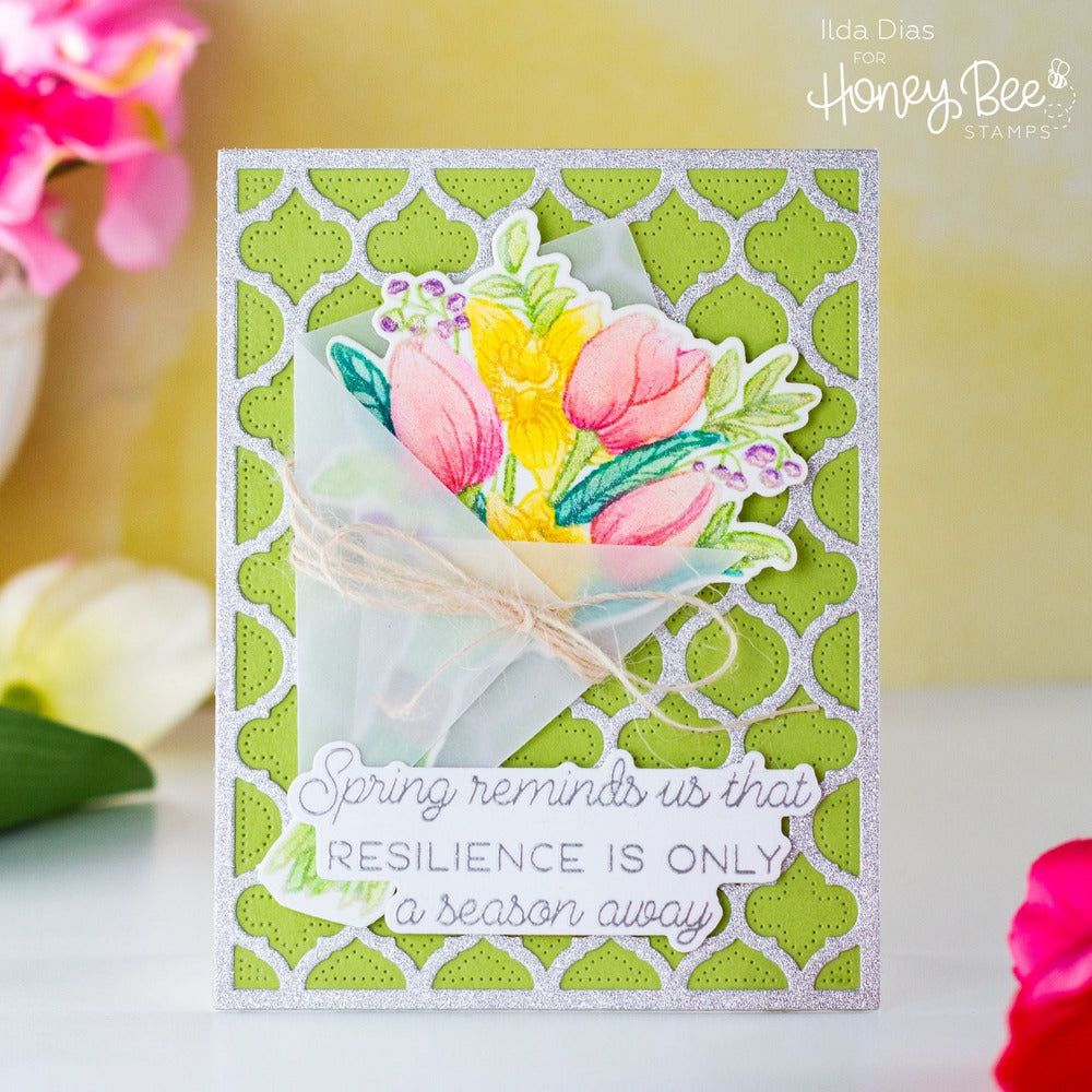 Spring Joy Bouquet - Honey Cuts - Coordinating Dies - Retiring - Honey Bee Stamps