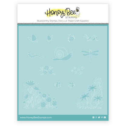 Spring Meadow - Set Of 4 Coordinating Stencils - Honey Bee Stamps