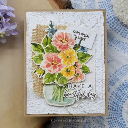 Spring Medley - 3D Embossing Folder - Honey Bee Stamps