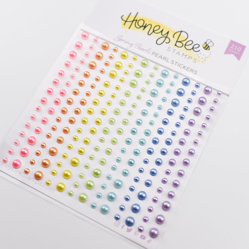 Spring Pearls - Pearl Stickers - 210 Count - Honey Bee Stamps