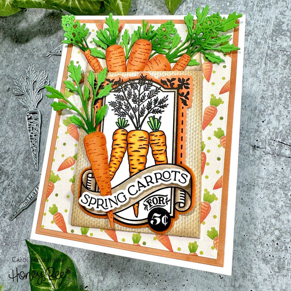 Spring Seeds - Honey Cuts - Coordinating Dies - Honey Bee Stamps