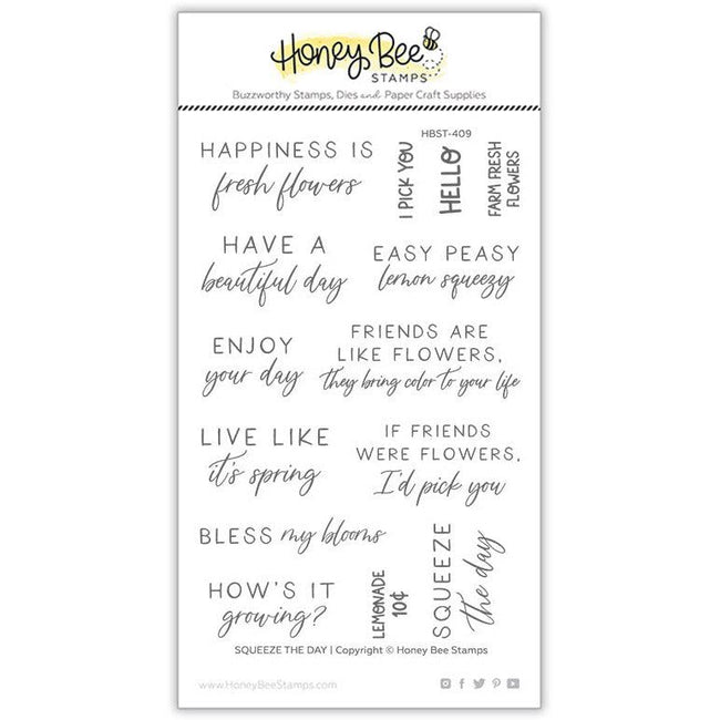 Squeeze The Day - 4x6 Stamp Set - Honey Bee Stamps