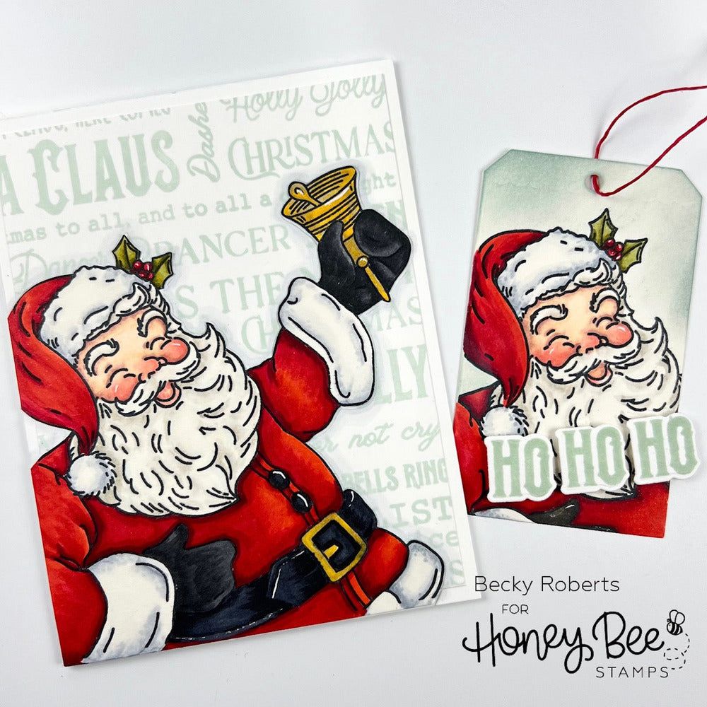St. Nick - 6x8 Photopolymer Stamp Set - Honey Bee Stamps