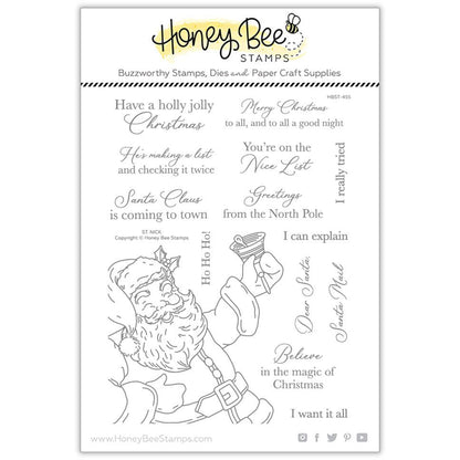 St. Nick - 6x8 Photopolymer Stamp Set - Honey Bee Stamps