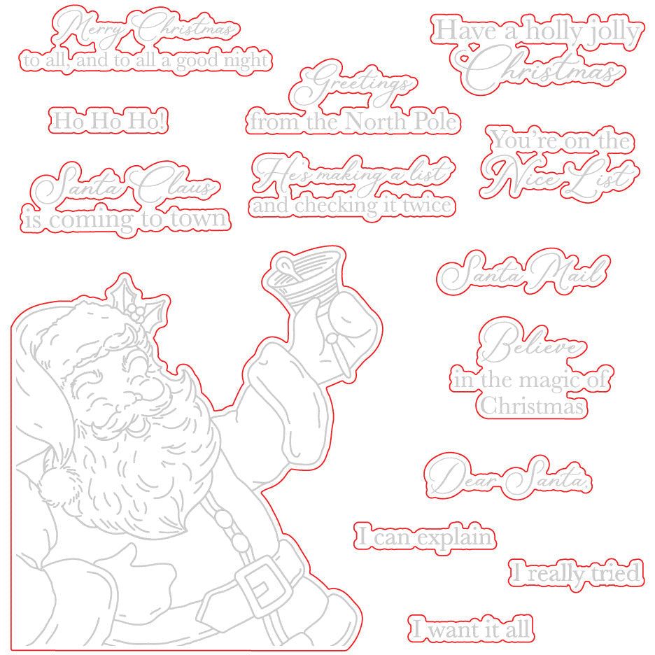 St. Nick - Honey Cuts - Coordinating Dies - Honey Bee Stamps