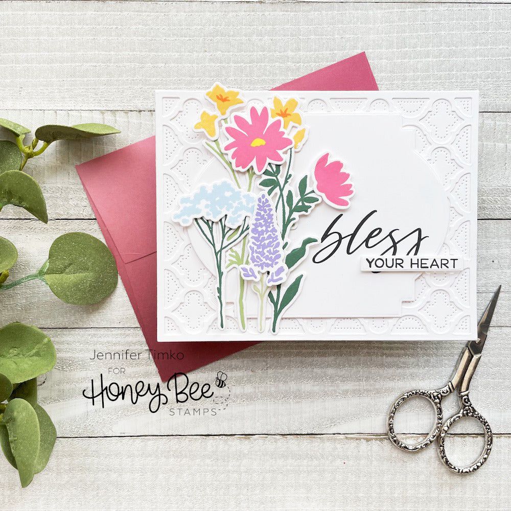 Stacking Art Deco Labels - Honey Cuts - Stand - Alone Dies - Honey Bee Stamps