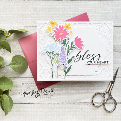 Stacking Art Deco Labels - Honey Cuts - Stand - Alone Dies - Honey Bee Stamps