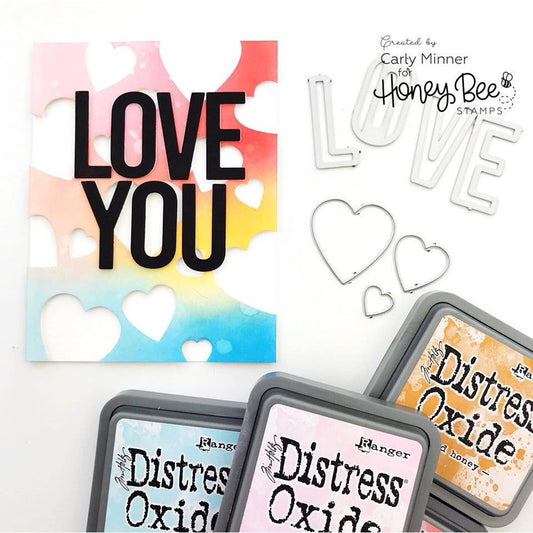 Stacking Hearts - Honey Cuts - Honey Bee Stamps