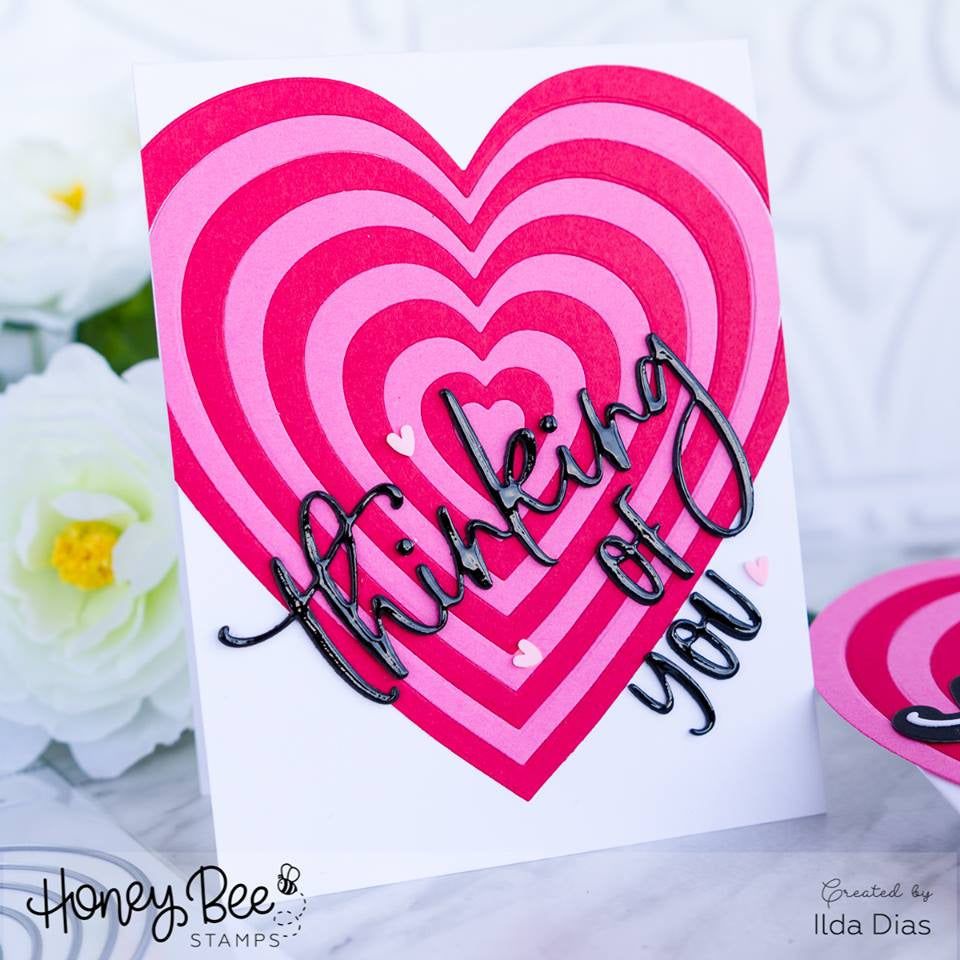 Stacking Hearts - Honey Cuts - Stand - Alone Dies - Honey Bee Stamps
