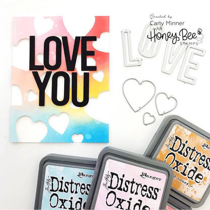 Stacking Hearts - Honey Cuts - Stand - Alone Dies - Honey Bee Stamps