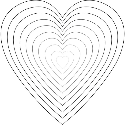 Stacking Hearts - Honey Cuts - Stand - Alone Dies - Honey Bee Stamps