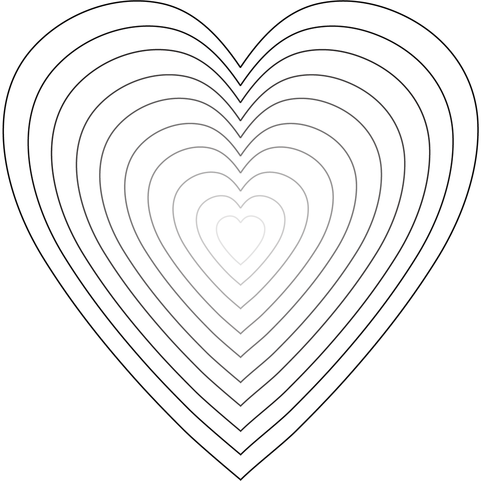 Stacking Hearts - Honey Cuts - Stand - Alone Dies - Honey Bee Stamps