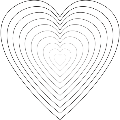 Stacking Hearts - Honey Cuts - Stand - Alone Dies - Honey Bee Stamps